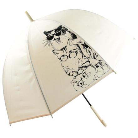 ATTAIN POE cat DoMe 長傘65cM ベージュ