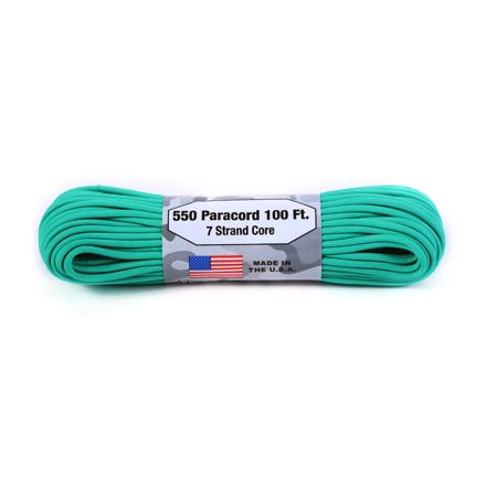 アトウッド・ロープ MFG ATWOOD ROPE MFG. パラコード 100フィート 無地 無地 11.ティール