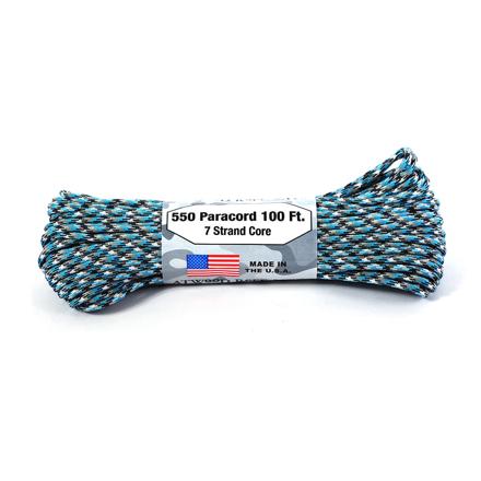 アトウッド・ロープ MFG ATWOOD ROPE MFG. パラコード 100フィート CAMO/PATTERN カモフラ/パターン 4.BLueCaMo