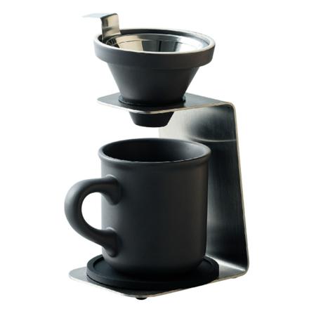 BreWCoffee ブリューコーヒー 一人用ドリッパーセット ドリッパー グレー