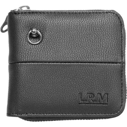 L.R.M リングパーツラウンド二つ折り財布 財布 ブラック