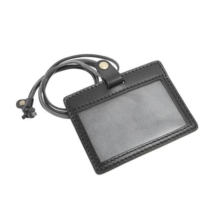 栃木レザー IDカードホルダー D0440N ブラック