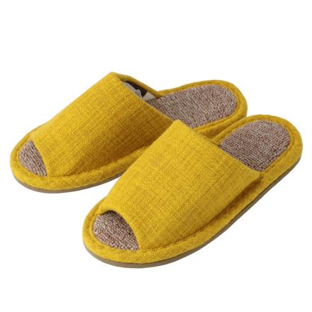 エクリュ ecru 絨毯パイル スリッパ M(23-25cm) ゴールデンイエロー