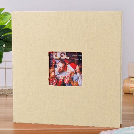 貼るタイプ アルバム 大容量 galbum480 ベージュ