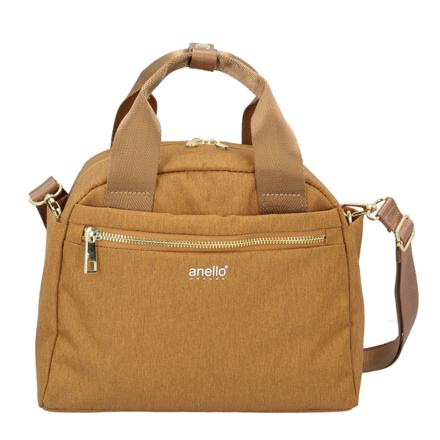 アネログランデ 両面撥水杢ポリGL 2WAYボストン GT-T0472 OBE.オレンジベージュ