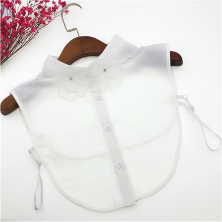 お花形付け襟 hanacollar B（ホワイト）