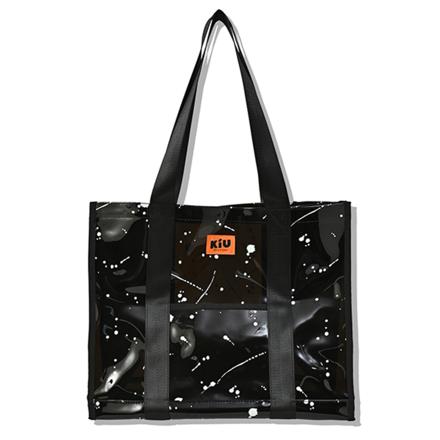 KiU キウ PVC ビッグトートバッグ PVC BIG TOTE BAG トートバッグ 135.スプラッシュブラック