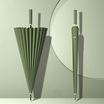 長傘 24本骨 lyum902 ダークグリーン