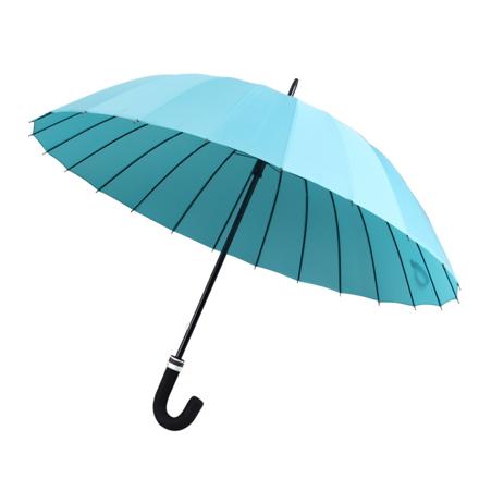 長傘 24本骨 濡れると花が浮き出る lyum905 スカイブルー