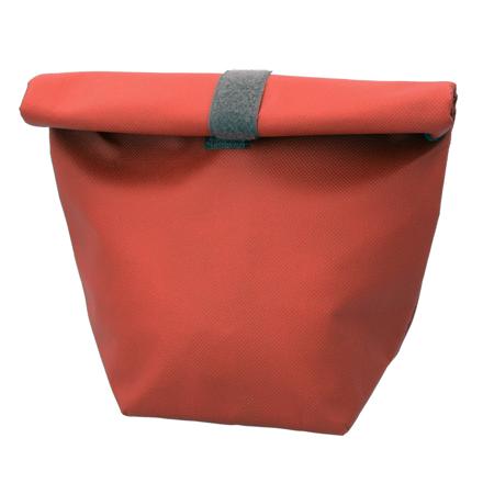 クルっと巻いて保冷温バッグ ランチバッグ レッド