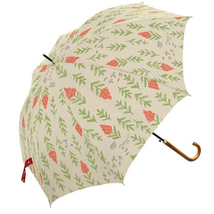 60BJ 耐風 グラスファイバー ジャンプ傘 60cm fallseason/ベージュ