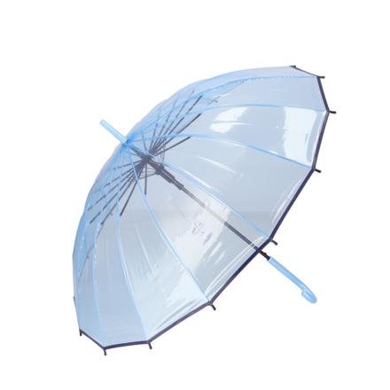 aMuSant SouS La pLuie プラスチック傘 16本骨 55cM プラスチック傘 スカイxネイビー