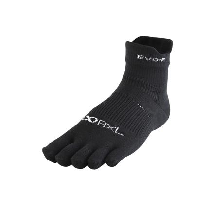 アールエル RｘL SOCKS RNS5004 EVO-FM 5本指 ミドル丈 M(24-26cM) ブラック