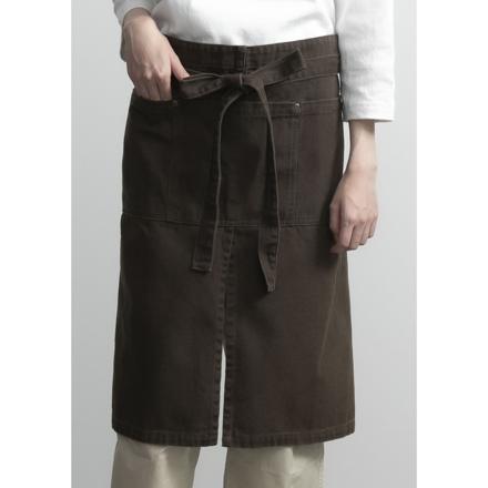 スリットギャルソンエプロン D.カーキ