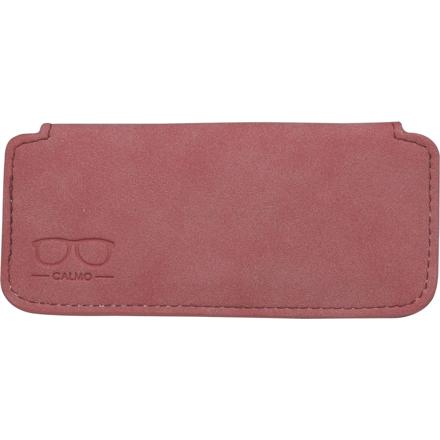 スリム メガネケース スエード調・レザー調 レッド