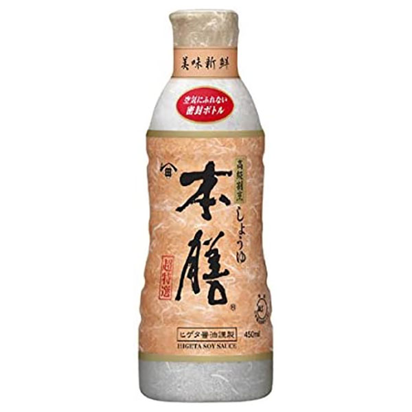 キッコーマン ヒゲタ 高級割烹しょうゆ本膳 450mlペットボトル×12本入|一般食品 調味料 しょうゆ ペットボトル