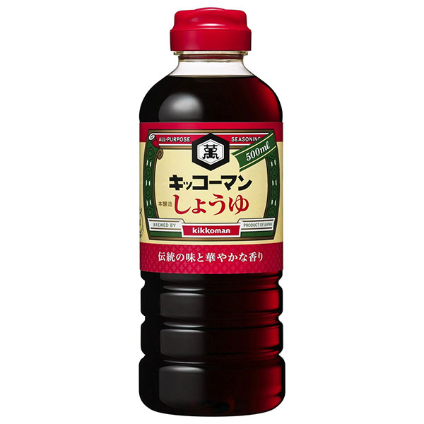 キッコーマン こいくちしょうゆ 500mlペットボトル×12本入|醤油 しょうゆ 濃口醤油 濃口しょうゆ