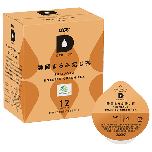 UCC DRIP POD(ドリップポッド) 静岡まろみ焙じ茶 12P×12箱入|ほうじ茶 お茶 ドリップポッド 専用カプセル