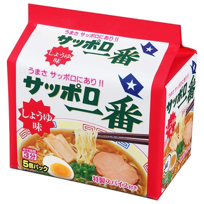 サンヨー食品 サッポロ一番 しょうゆ味 5食パック×6個入