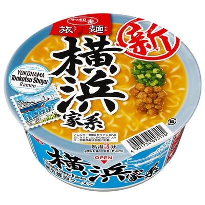 サンヨー食品 サッポロ一番 旅麺 横浜家系豚骨醤油ラーメン 75g×12個入