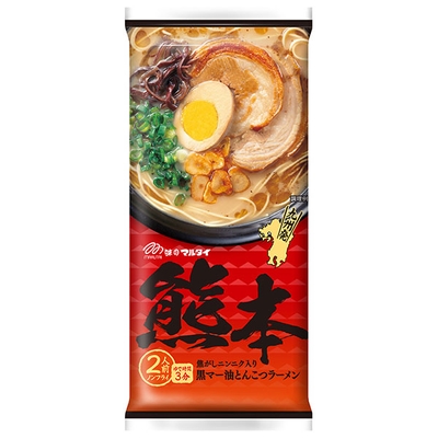 マルタイ 熊本黒マー油とんこつラーメン 186g×15袋入