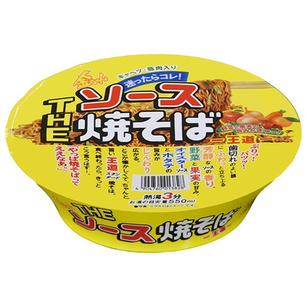徳島製粉 金ちゃん THEソース焼そば 王道 126g×12個入|インスタント 即席 カップ麺 カップめん 焼きそば