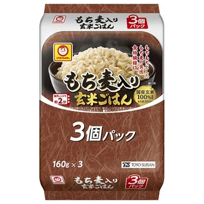 東洋水産 もち麦入り 玄米ごはん 3個パック (160g×3個)×8個入