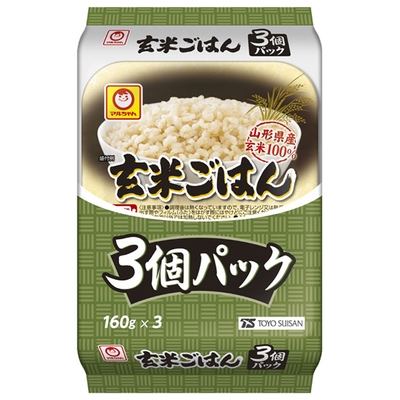 東洋水産 玄米ごはん 3個パック (160g×3個)×8個入×(2ケース)