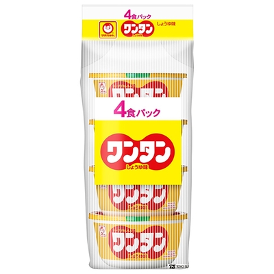 東洋水産 マルちゃん ワンタン しょうゆ味4P (32g×4食)×6袋入