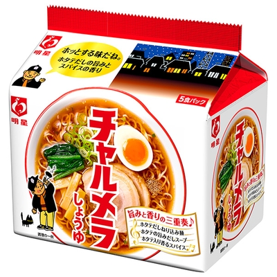 明星食品 チャルメラ しょうゆラーメン 5食パック×6個入