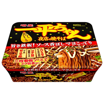 明星食品 一平ちゃん 夜店の焼そば 135g×12個入|インスタント食品 即席めん カップ麺 焼きそば