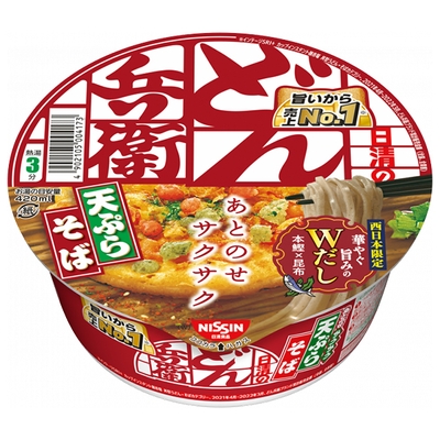 日清食品 日清のどん兵衛 天ぷらそば[西] 100g×12個入