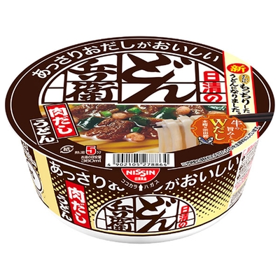 日清食品 日清のあっさりおだしがおいしいどん兵衛 肉だしうどん 72g×12個入