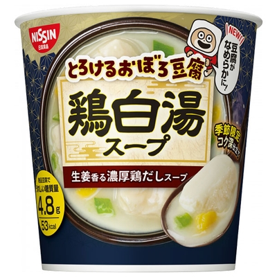 日清食品 とろけるおぼろ豆腐 鶏白湯スープ 13g×12(6×2)個入
