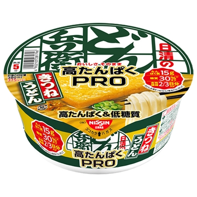 日清食品 日清のどん兵衛PRO 高たんぱく&低糖質 きつねうどん 88g×12個入