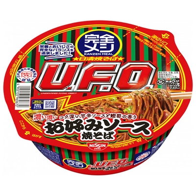 日清食品 完全メシ 日清焼そばU.F.O ぶっ濃い屋台風焼そば 123g×6個入|インスタント食品 焼そば ユーフォー UFO ソースやきそば やきそば