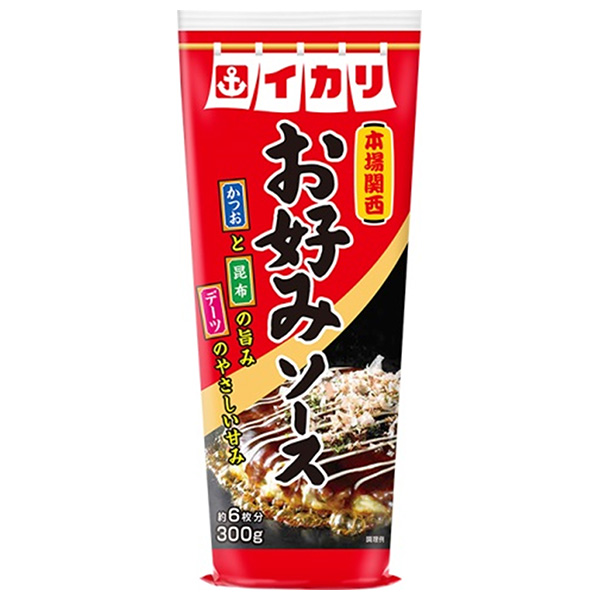 イカリソース お好みソース 300g×10本入|一般食品 調味料 ソース お好み焼 濃厚