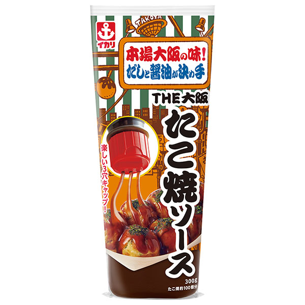 イカリソース THE大阪たこ焼ソース 300g×10本入|一般食品 調味料 ソース 濃厚