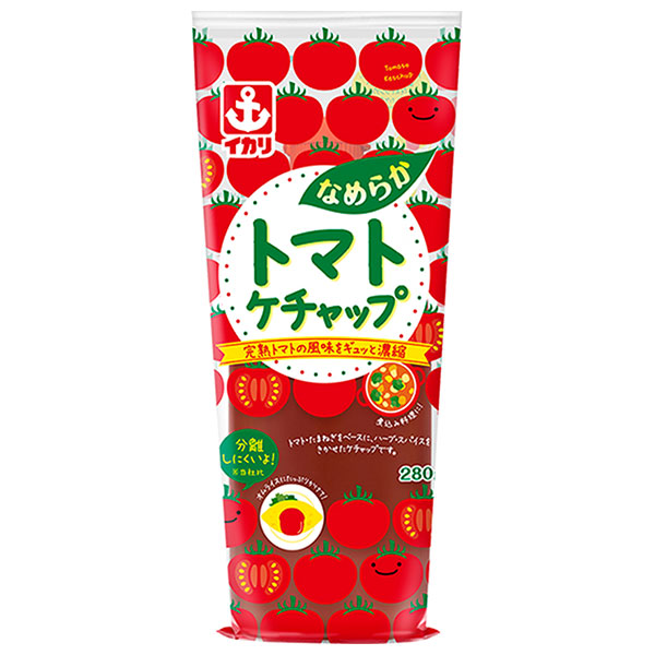 イカリソース なめらかトマトケチャップ 280g×10本入|調味料 完熟トマト風味 スパイス 煮込み