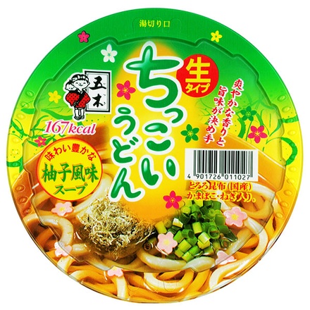 五木食品 ちっこいうどん 柚子風味 109g×12個入|一般食品 インスタント食品 うどん ミニ 柚子