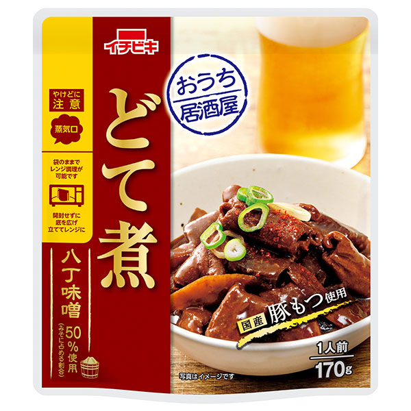 イチビキ おうち居酒屋 どて煮 170g×10袋入|そうざい 惣菜 和食 レトルト レンジ調理 おかず 煮込み