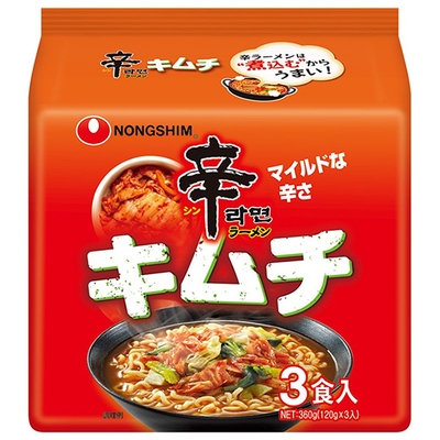 農心ジャパン 辛ラーメン キムチ 3食パック×12袋入