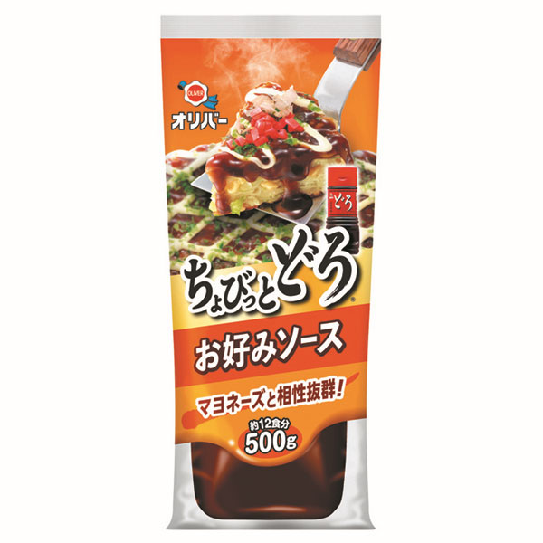オリバーソース お好みソース ちょびっとどろ 500g×12本入|お好み焼き ソース 調味料 どろソース