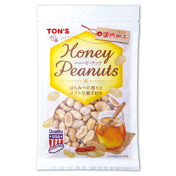 東洋ナッツ トン ハニーピーナッツ 85g×10袋入|ハニーピーナッツ 落花生