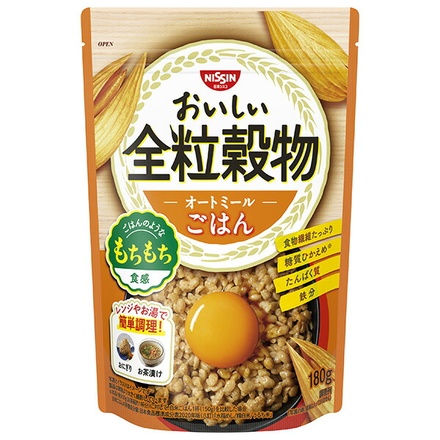 日清シスコ おいしい全粒穀物 オートミールごはん 180g×8個入|一般食品 オートミール ごはん ビタミン