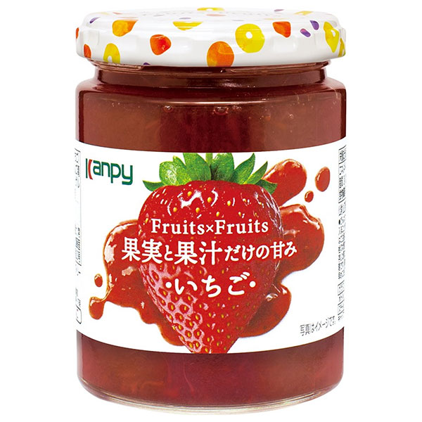 カンピー Fuits×Fruits いちご 260g瓶×12個入|一般食品 スプレッド ジャム 瓶 いちご