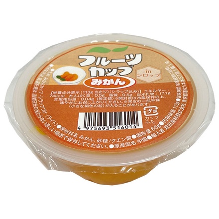 双日食料 フルーツカップ みかん 113g×24個入|フルーツ みかん シラップづけ シロップづけ カップ