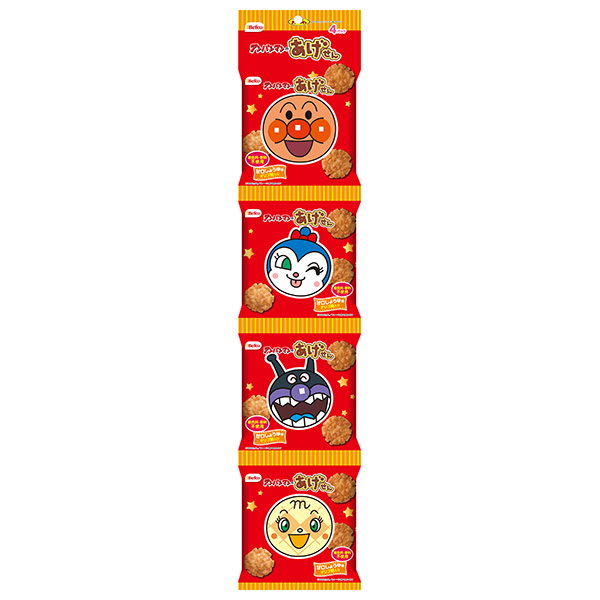 栗山米菓 4P アンパンマンのあげせん 60g×12袋入 メーカー 問屋直送|せんべい 煎餅 子ども お菓子 おやつ 揚げせんべい