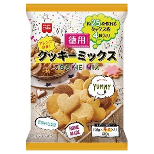 共立食品 徳用 クッキーミックス 600g(150g×4袋)×6袋入|一般食品 袋 製菓材料 菓子材料 クッキー