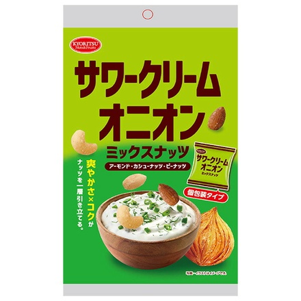 共立食品 ミックスナッツ サワークリーム オニオン 90g×6袋入|サワークリームオニオン 6P カロリー レビュー おつまみ 原材料 美味しい 値段 販売店
